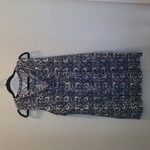 Old Navy Sleeveless dress size L in navy/black mandala print